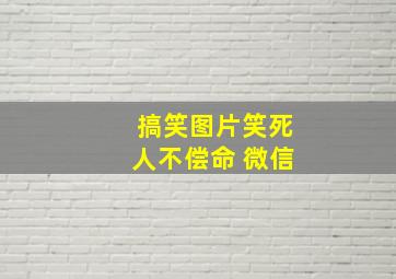 搞笑图片笑死人不偿命 微信